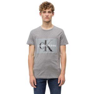 Calvin Klein pánské šedé tričko Core - S (39)